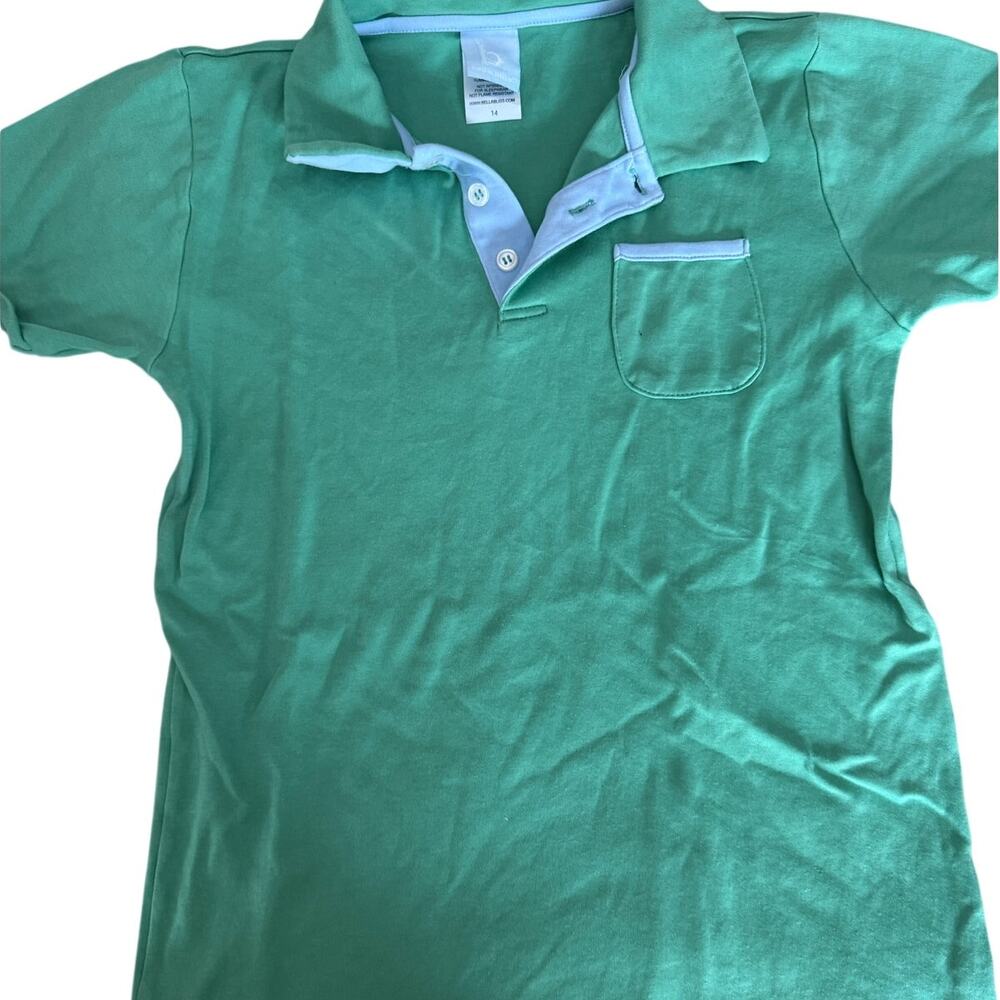 Bella Bliss Green Polo Shirt size 14